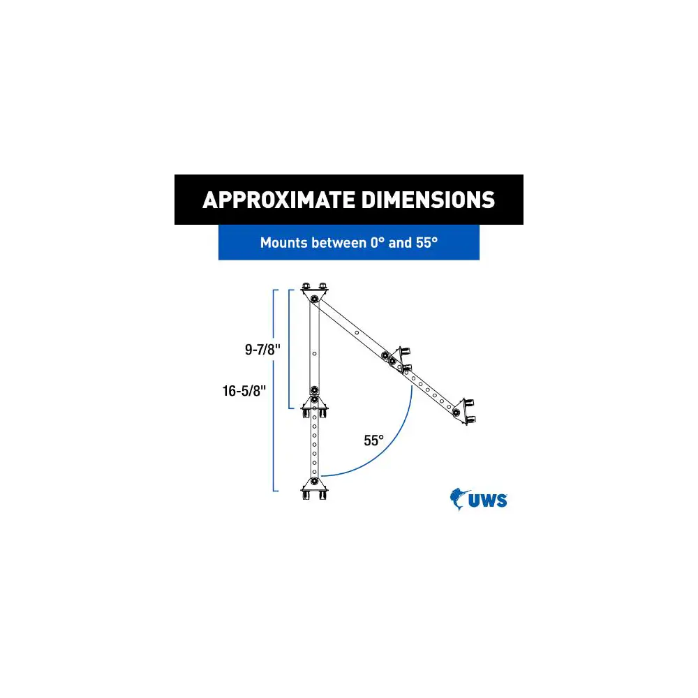UWS Adjustable Universal Legs for Truck Side Boxes Side Box Legs - UWSTBSM-MK2 - view 2